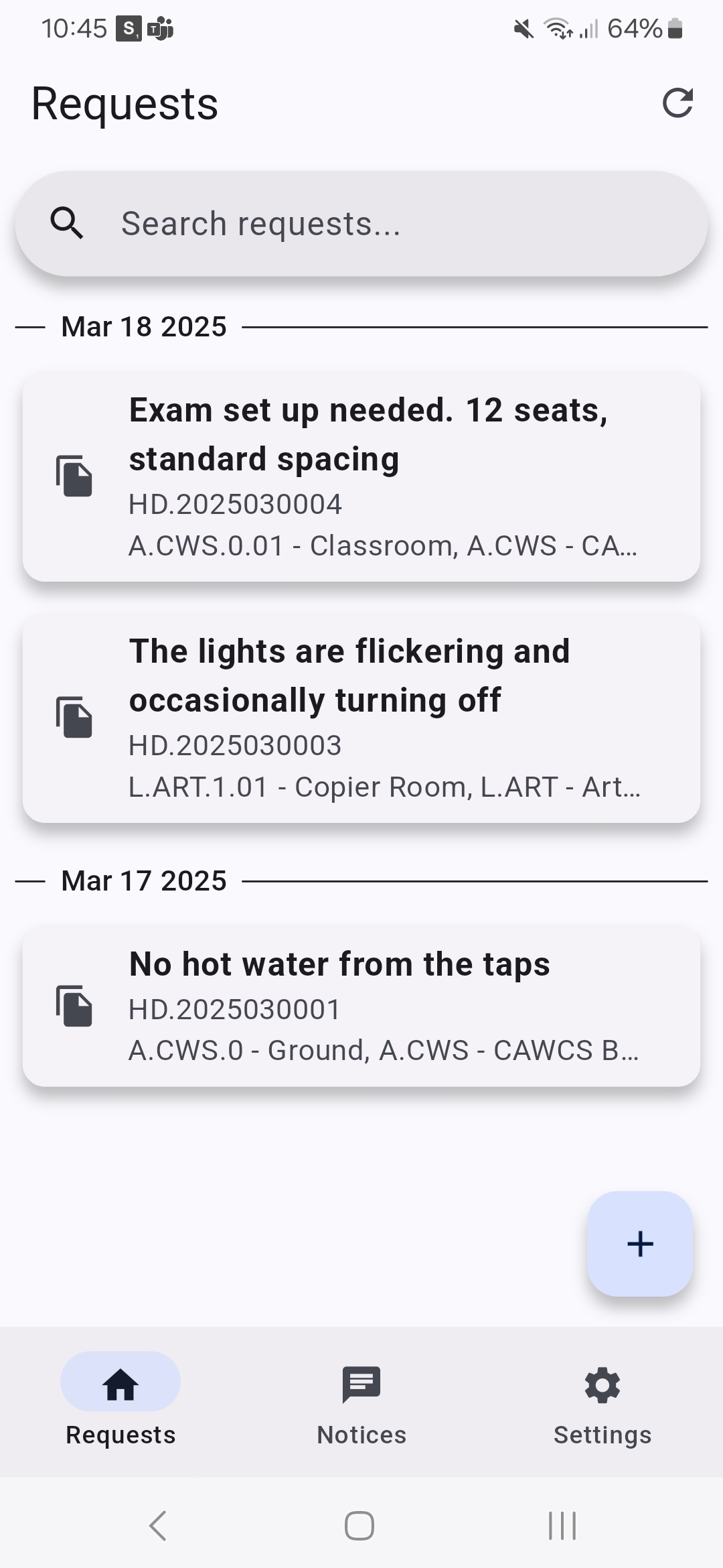 The QHelpdesk mobile app