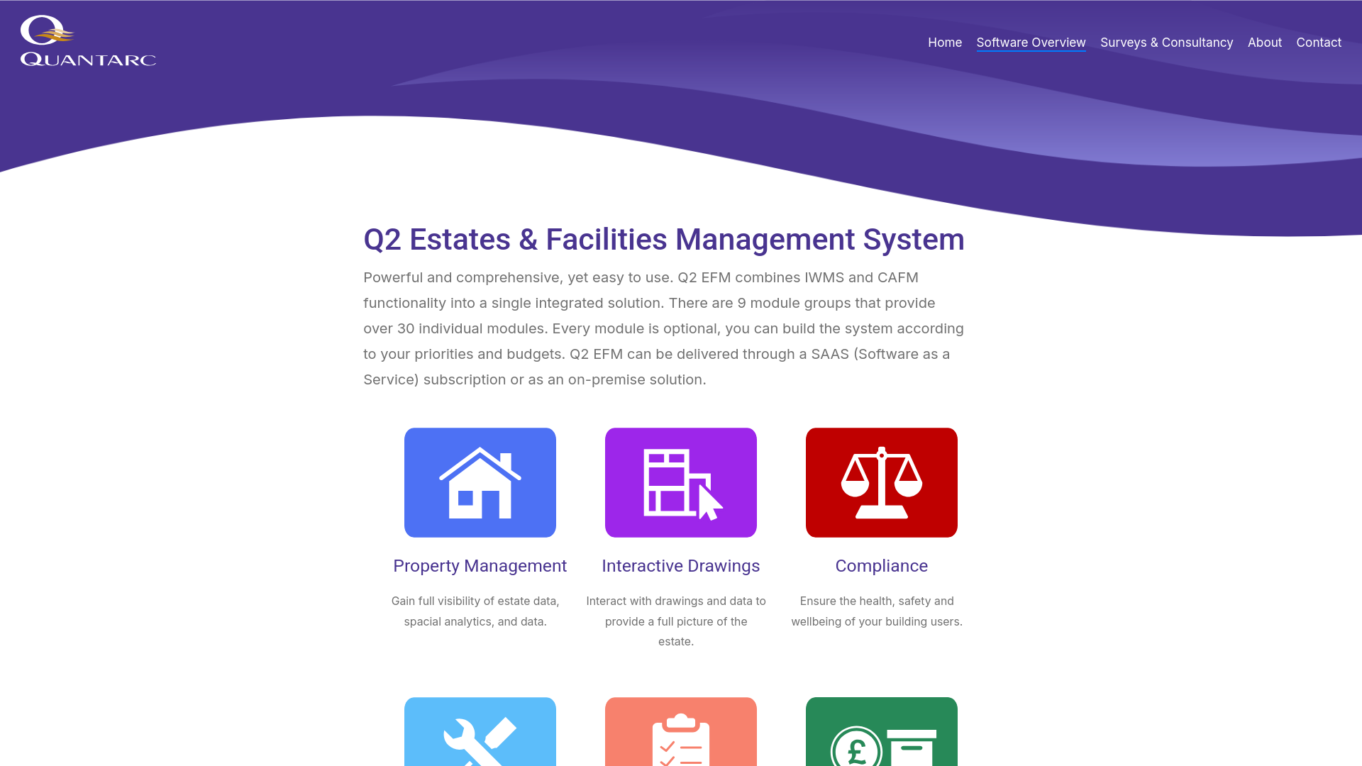 The quantarc.co.uk website